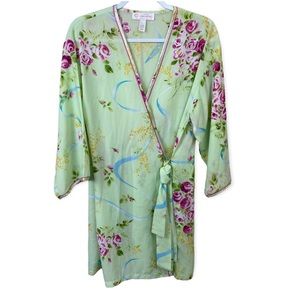 Oscar De la Renta Pink Label Floral Robe